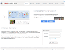 Tablet Screenshot of clientcenter.cutesoft.net